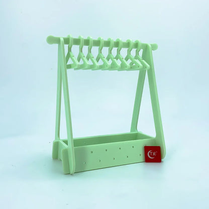 Cute Simple Style Solid Color Plastic Jewelry Rack