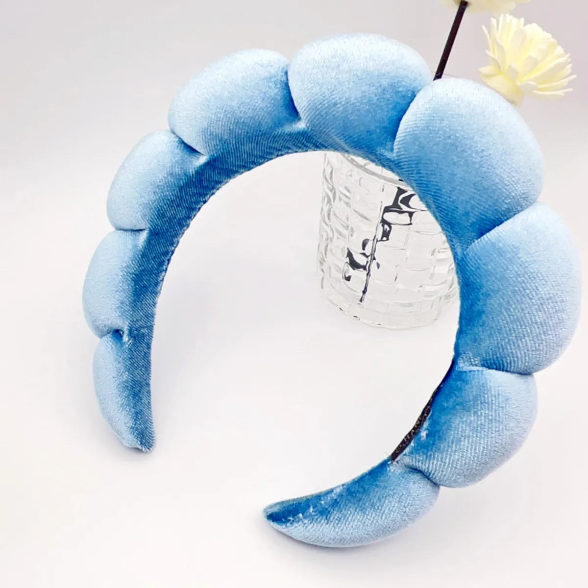 Cute Simple Style Solid Color Sponge Hair Band