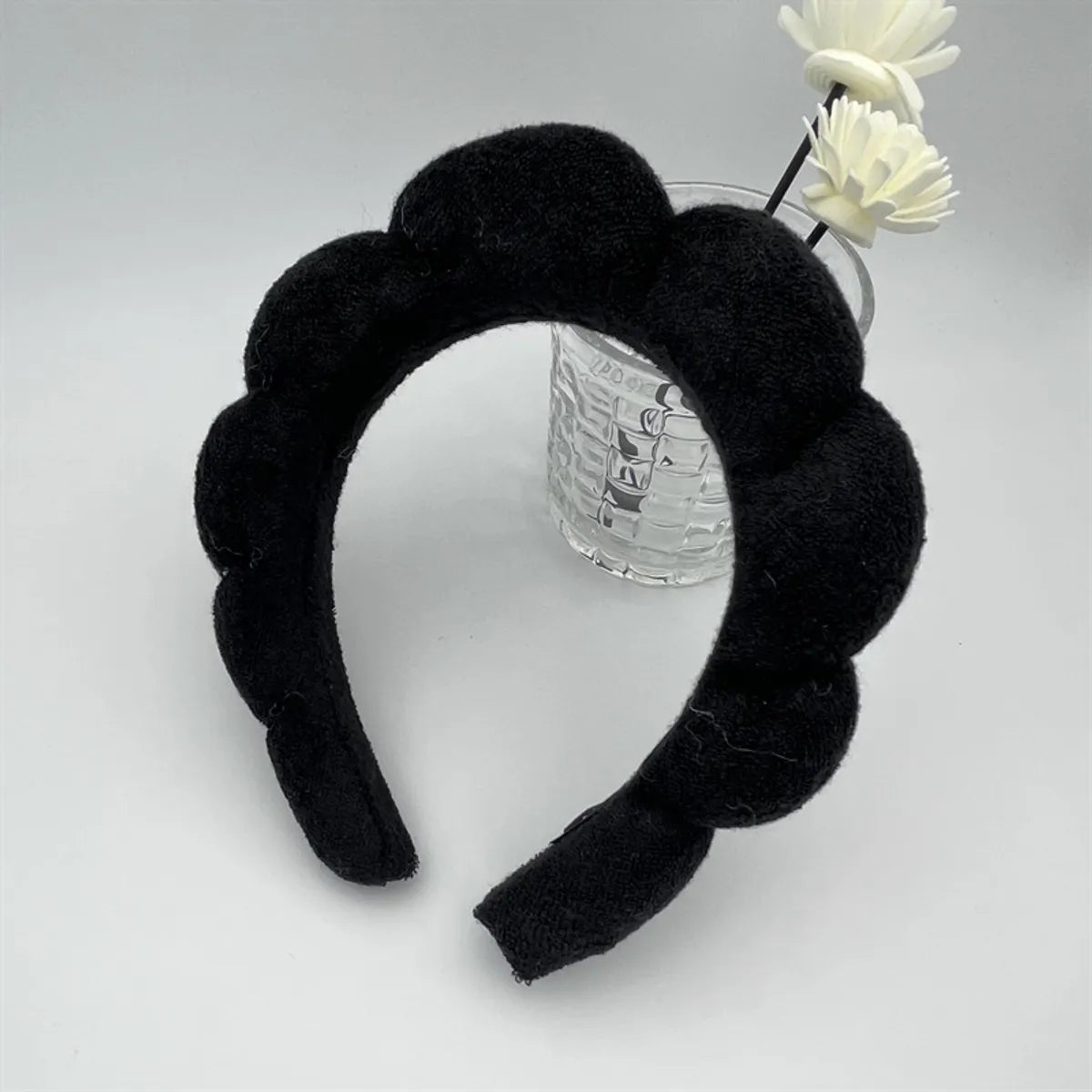 Cute Simple Style Solid Color Sponge Hair Band