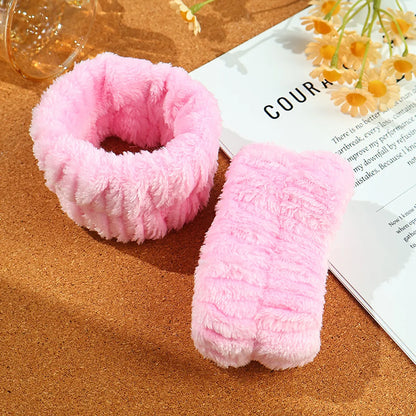 Cute Simple Style Solid Color Sponge Hair Band