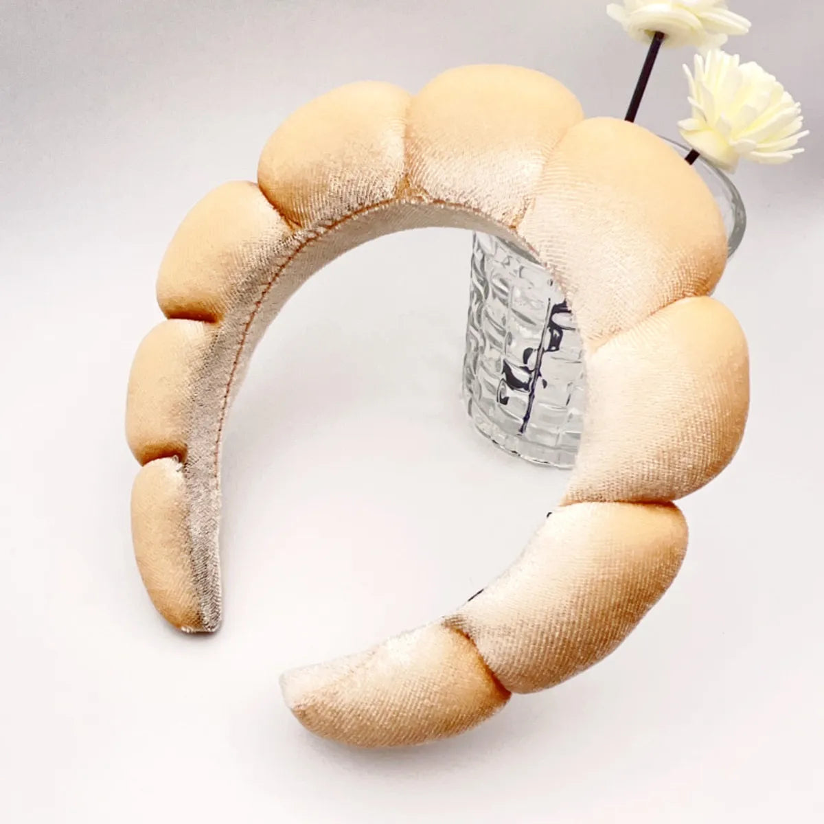 Cute Simple Style Solid Color Sponge Hair Band