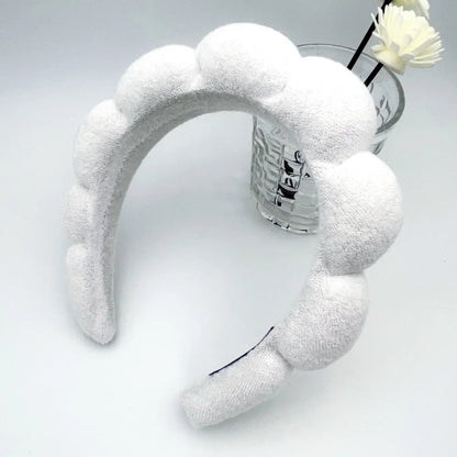 Cute Simple Style Solid Color Sponge Hair Band