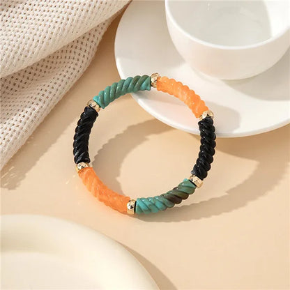 Cute Simple Style Waves Arylic Wholesale Bangle