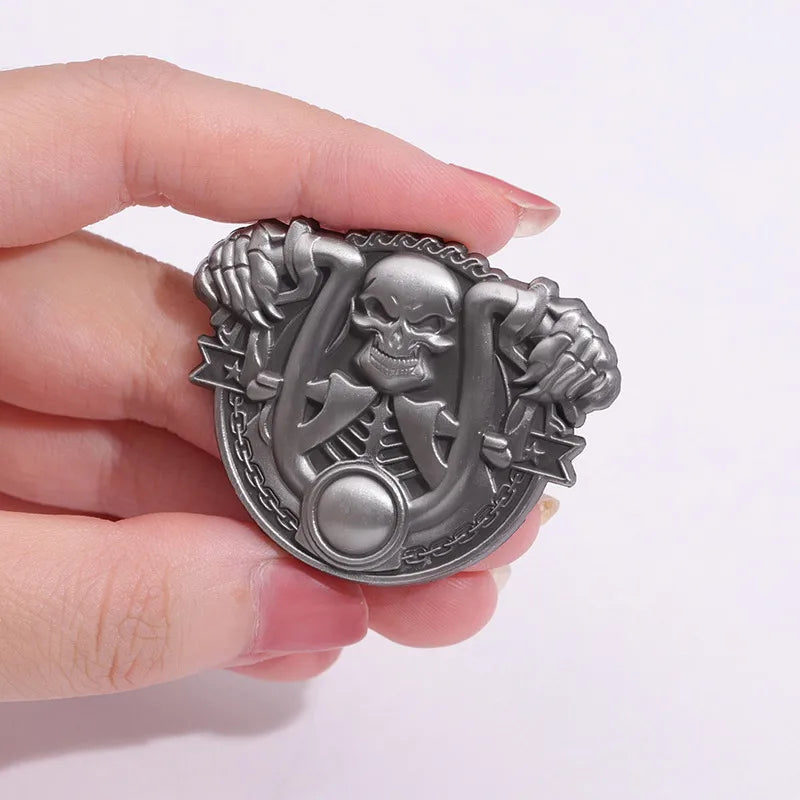 Cute Skull Alloy Plating Unisex Brooches