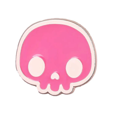 Cute Skull Alloy Metal Enamel Unisex Brooches