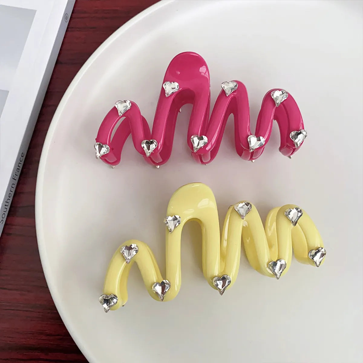 Cute Solid Color Arylic Hair Claws