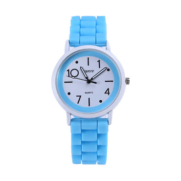 Cute Solid Color Buckle Quartz Kids Watches