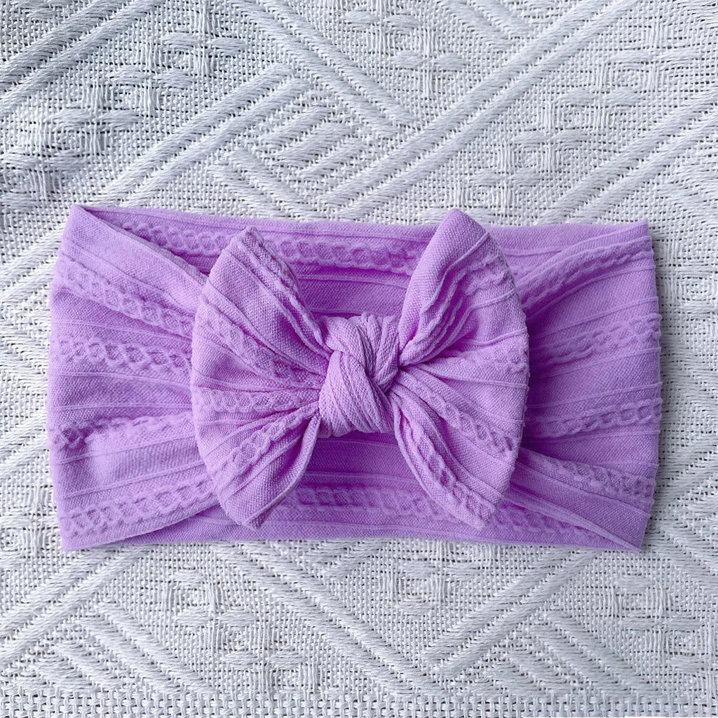 Cute Solid Color Cloth Bowknot Hair Band