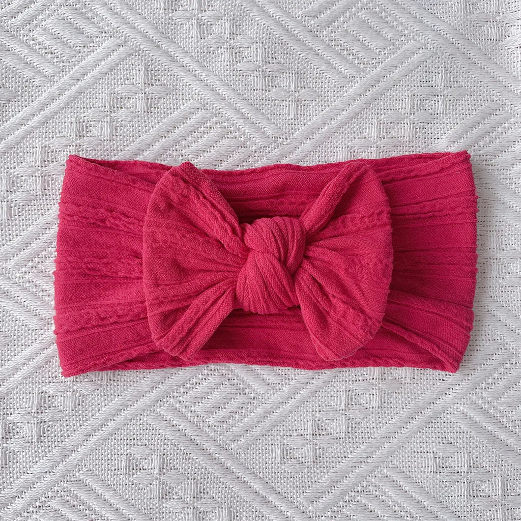 Cute Solid Color Cloth Bowknot Hair Band