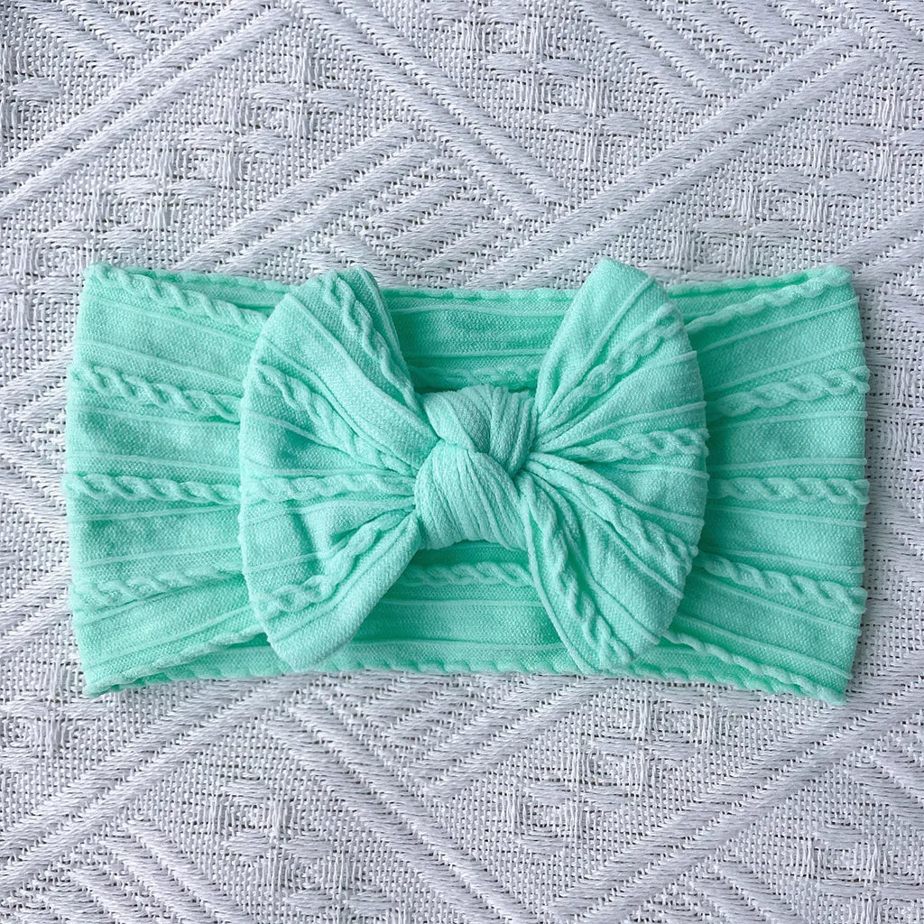 Cute Solid Color Cloth Bowknot Hair Band