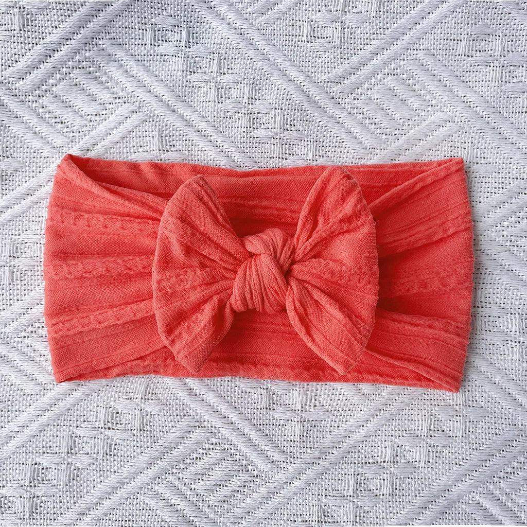 Cute Solid Color Cloth Bowknot Hair Band