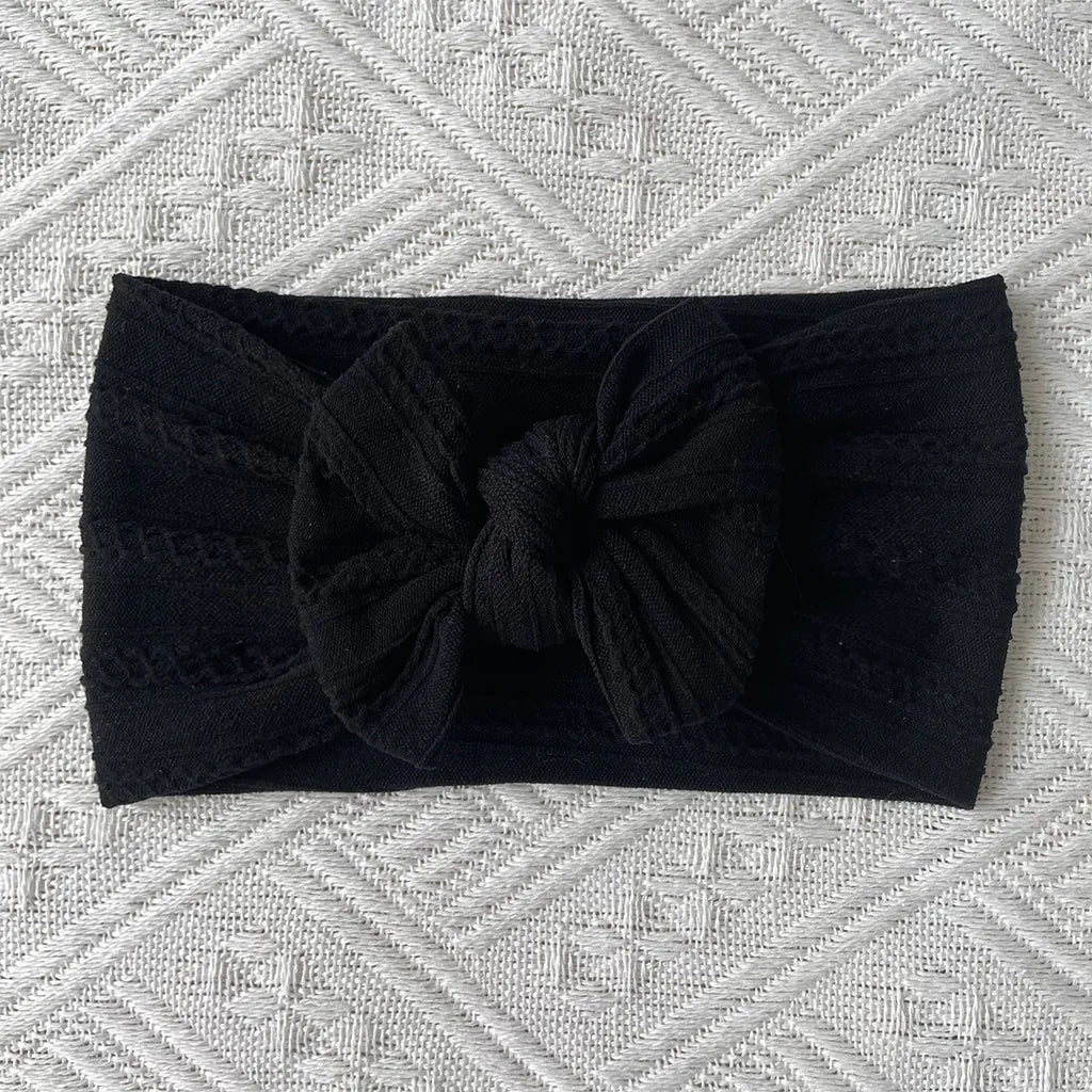 Cute Solid Color Cloth Bowknot Hair Band