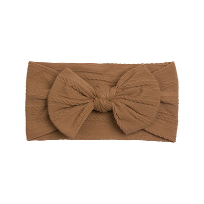 Cute Solid Color Cloth Bowknot Hair Band