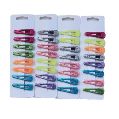 Cute Solid Color Plastic Hair Clip 1 Set