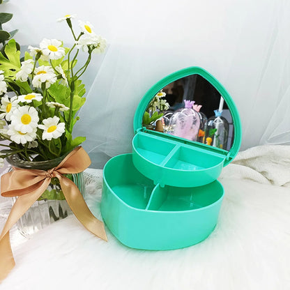 Cute Solid Color Plastic Jewelry Boxes