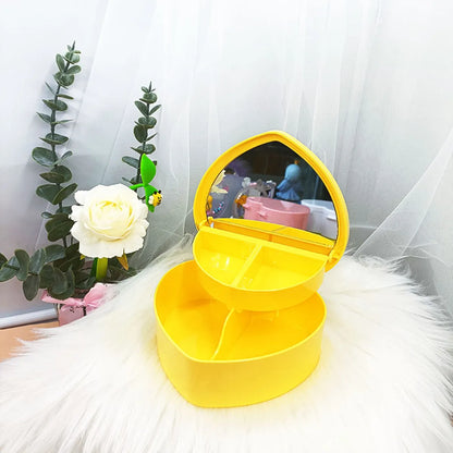 Cute Solid Color Plastic Jewelry Boxes