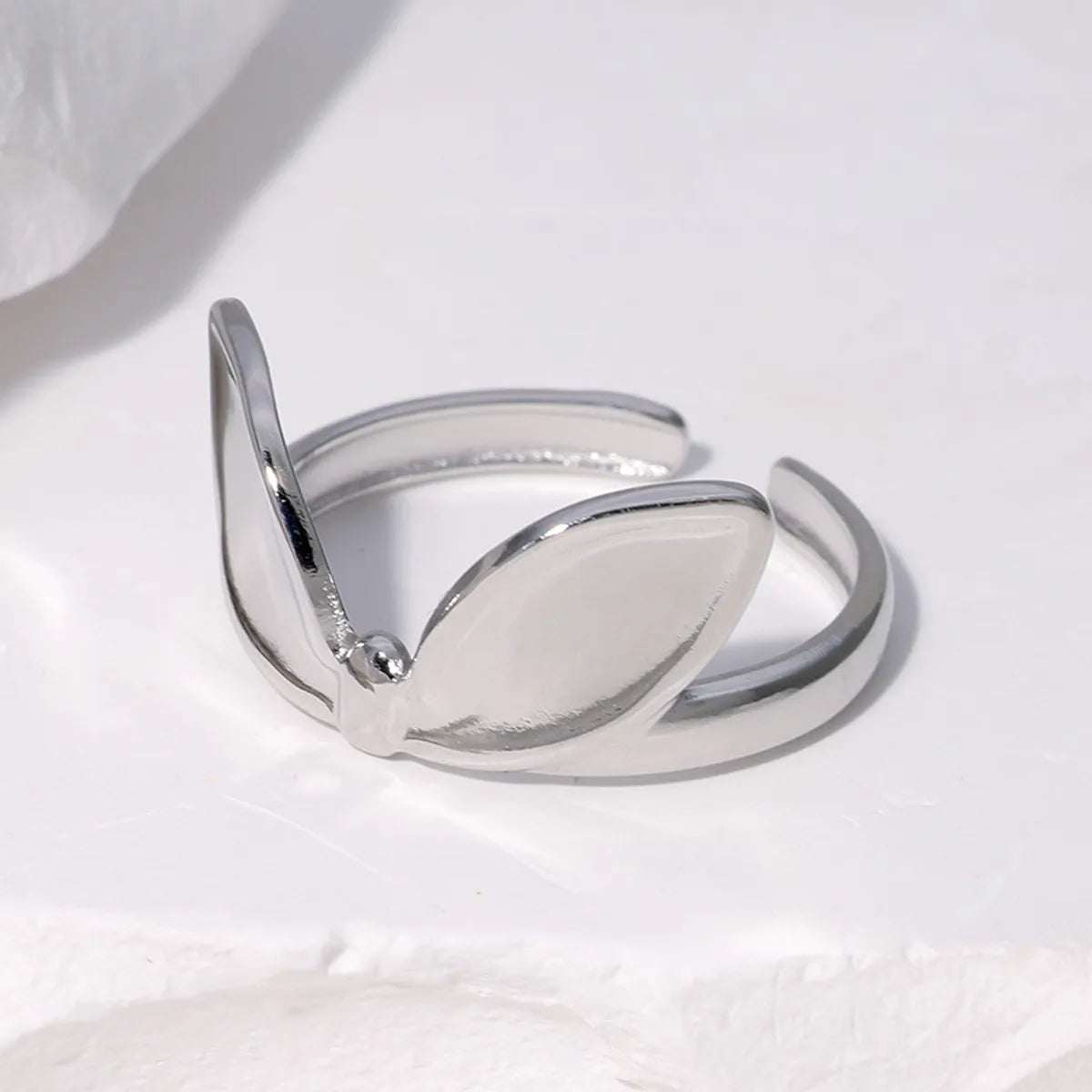 Cute Solid Color Stainless Steel Plating Gold Plated Rings