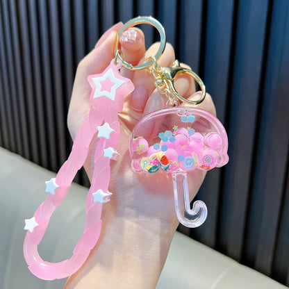 Cute Star Arylic Unisex Bag Pendant Keychain