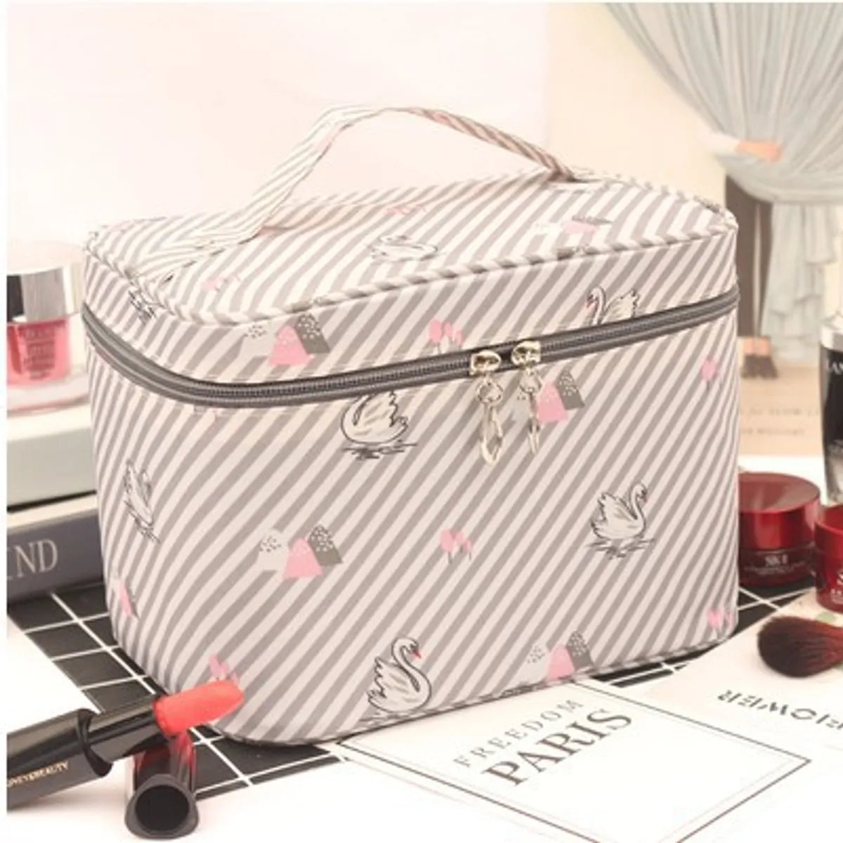 Cute Star Fruit Polyester Square Makeup Bags