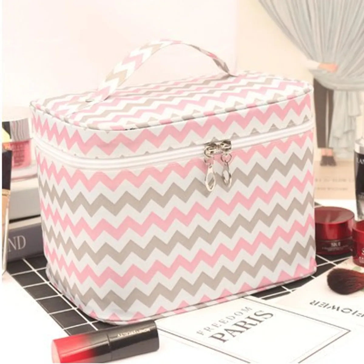 Cute Star Fruit Polyester Square Makeup Bags