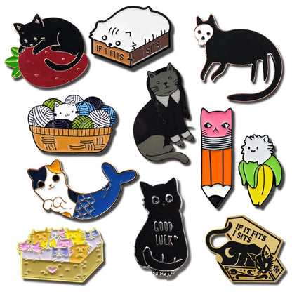 Cute Streetwear Cat Alloy Enamel Women'S Brooches