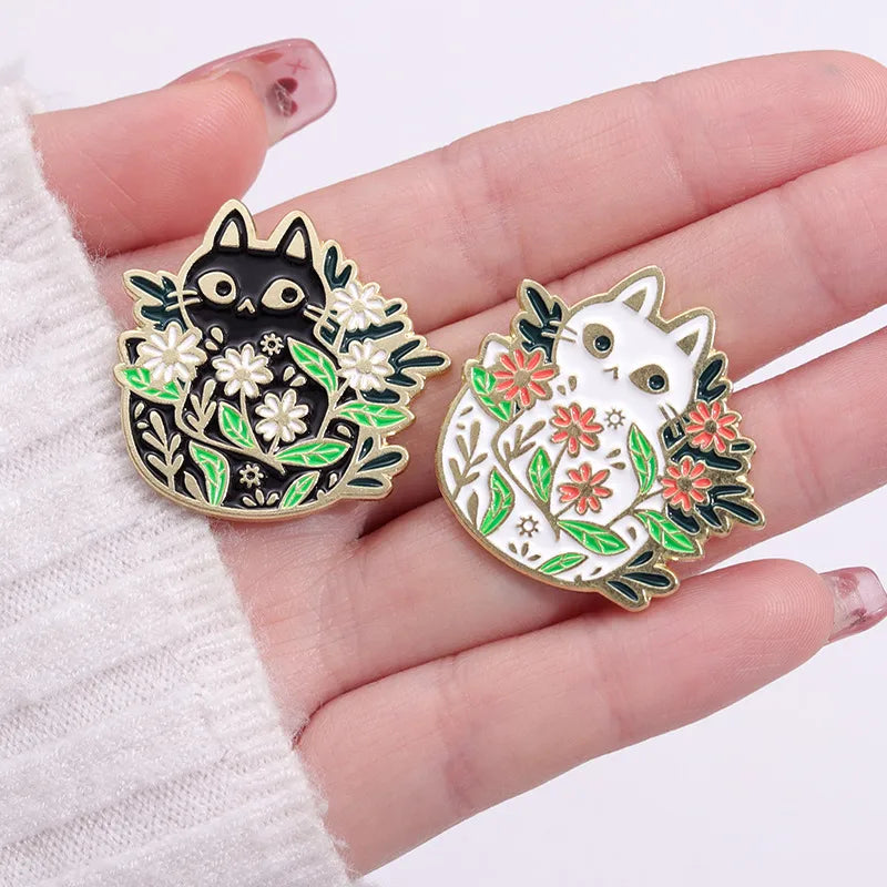 Cute Streetwear Cat Alloy Plating Unisex Brooches