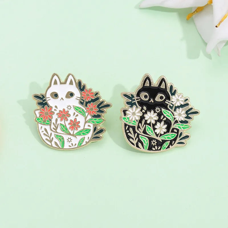 Cute Streetwear Cat Alloy Plating Unisex Brooches