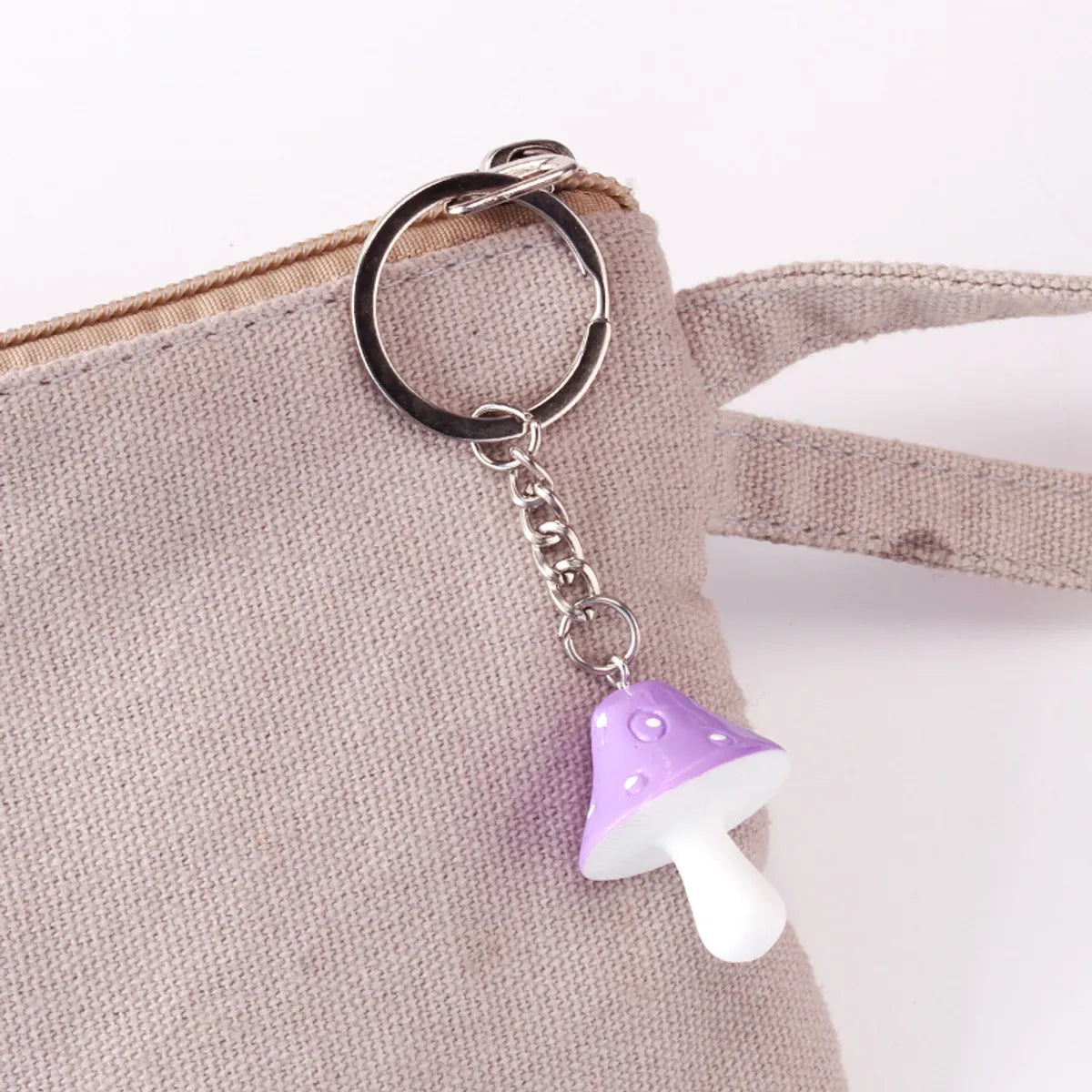 Cute Streetwear Mushroom Arylic Alloy Plating Women'S Bag Pendant Keychain