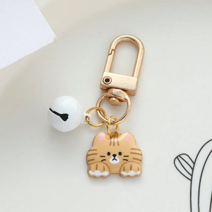 Cute Sweet Animal Bell Alloy Bag Pendant Keychain