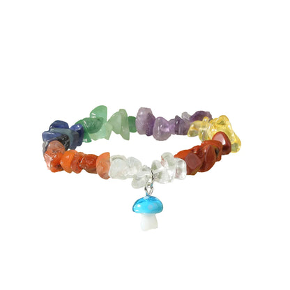 Cute Sweet Artistic Mushroom Resin Stone Wholesale Bracelets