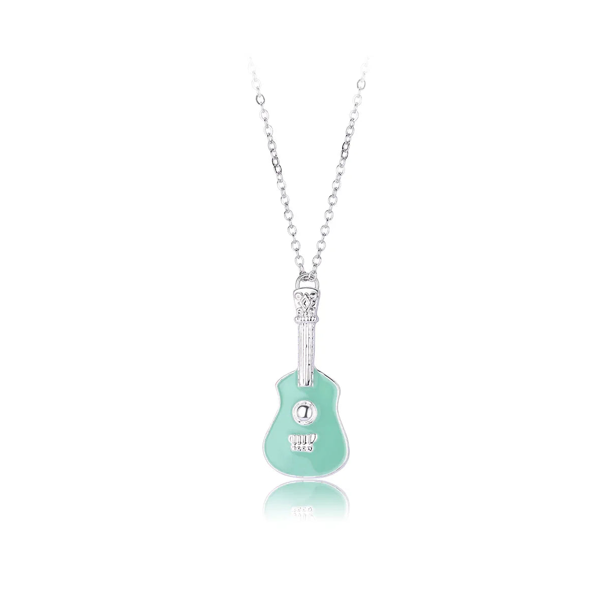 Cute Sweet Artistic Violin Alloy Plating Kid'S Pendant Necklace