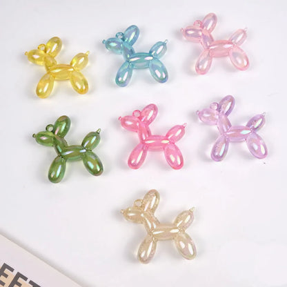 Cute Sweet Balloon Dog Arylic Stoving Varnish Jewelry Accessories