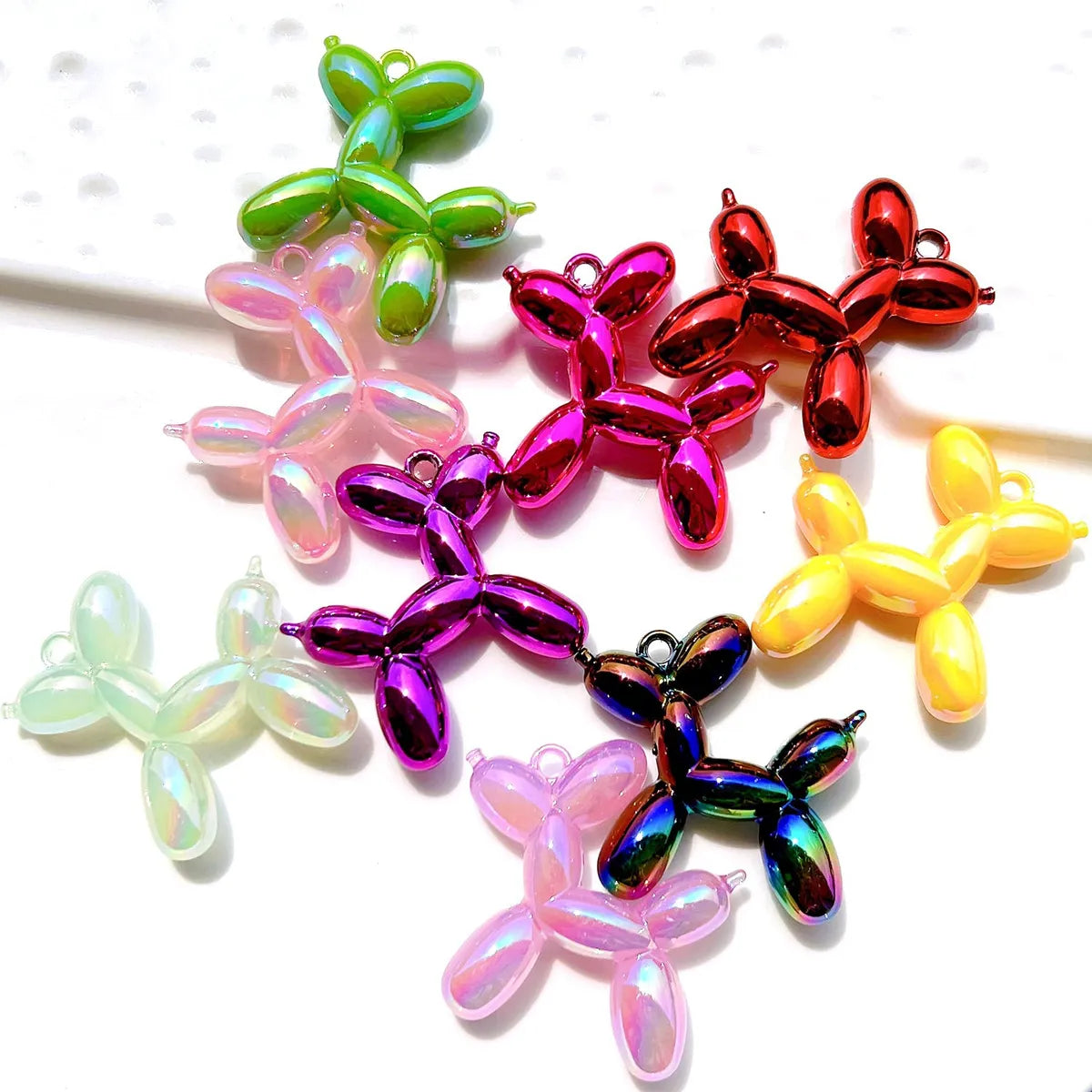 Cute Sweet Balloon Dog Arylic Stoving Varnish Jewelry Accessories