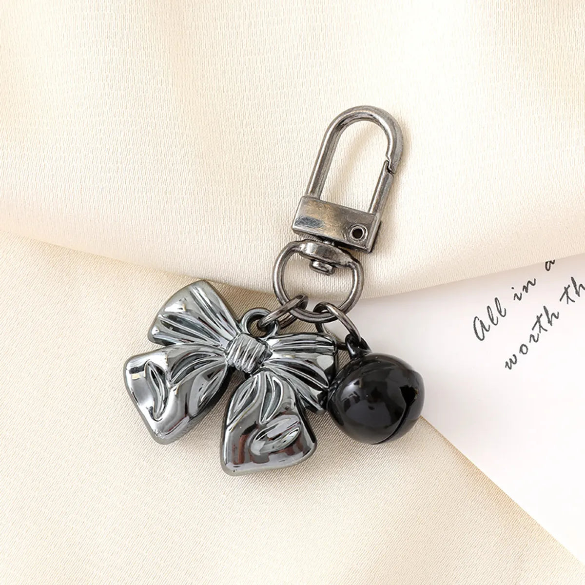 Cute Sweet Bow Knot Arylic Bag Pendant Keychain