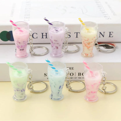 Cute Sweet Cup Alloy Bag Pendant Keychain