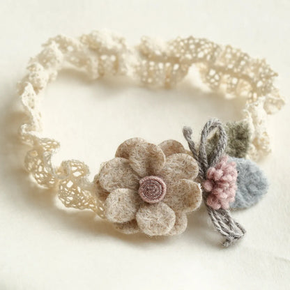 Cute Sweet Flower Cloth Patchwork Hair Band