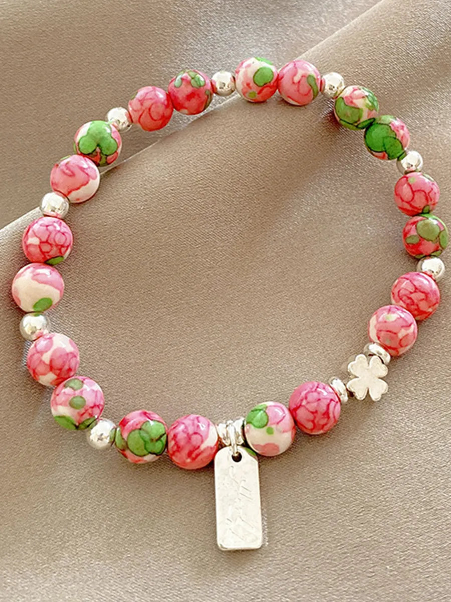 Cute Sweet Flower Plastic Wholesale Bracelets