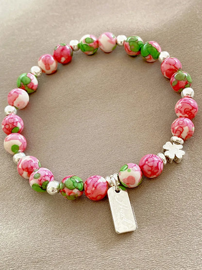 Cute Sweet Flower Plastic Wholesale Bracelets