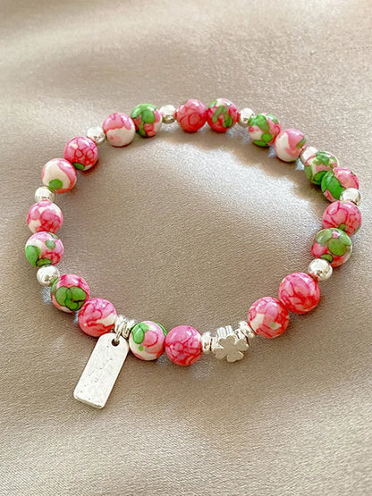 Cute Sweet Flower Plastic Wholesale Bracelets