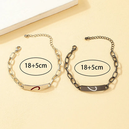 Cute Sweet Heart Shape Alloy Wholesale Bracelets