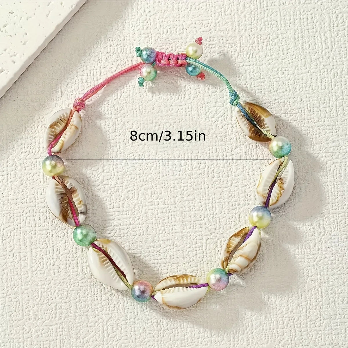 Cute Sweet Shell Rope Shell Women'S Drawstring Bracelets