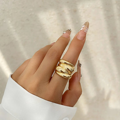 Cute Sweet Simple Style Flower Alloy Women'S Rings