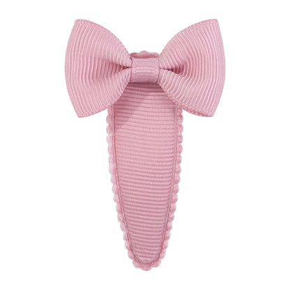 Cute Sweet Solid Color Bow Knot Ribbon Hair Clip