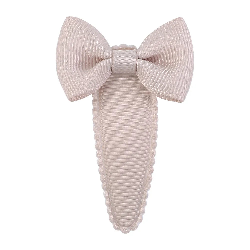 Cute Sweet Solid Color Bow Knot Ribbon Hair Clip