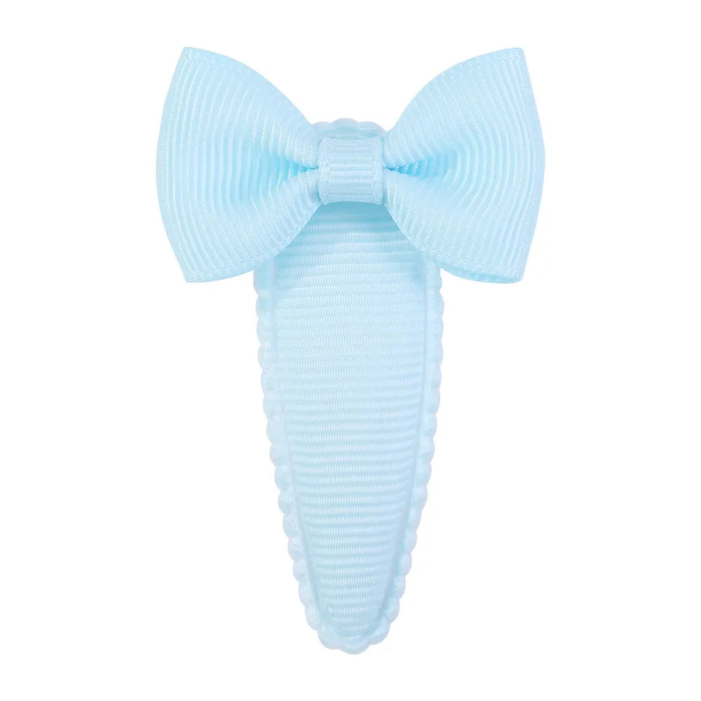 Cute Sweet Solid Color Bow Knot Ribbon Hair Clip