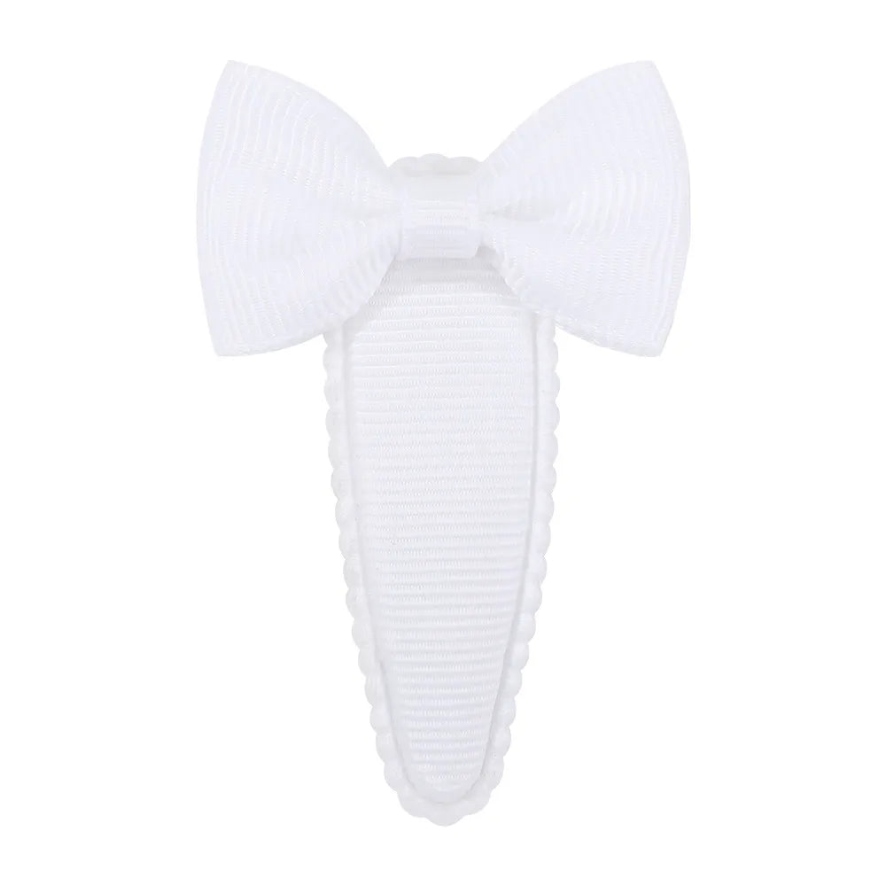 Cute Sweet Solid Color Bow Knot Ribbon Hair Clip