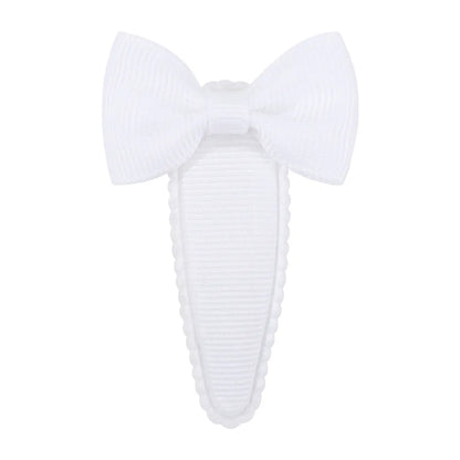 Cute Sweet Solid Color Bow Knot Ribbon Hair Clip