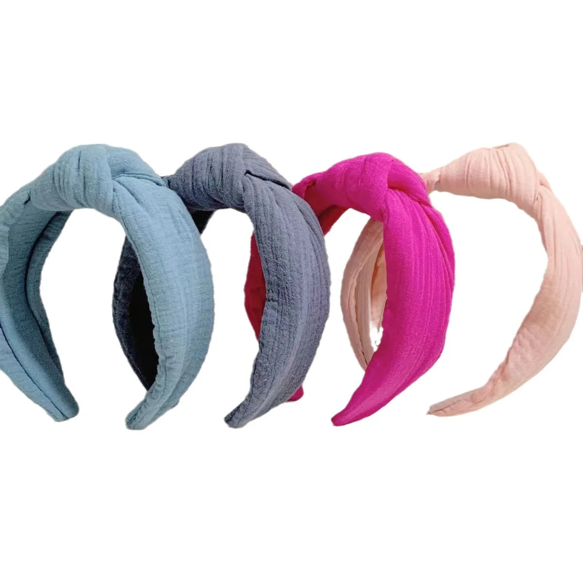 Cute Sweet Solid Color Cloth Hair Band