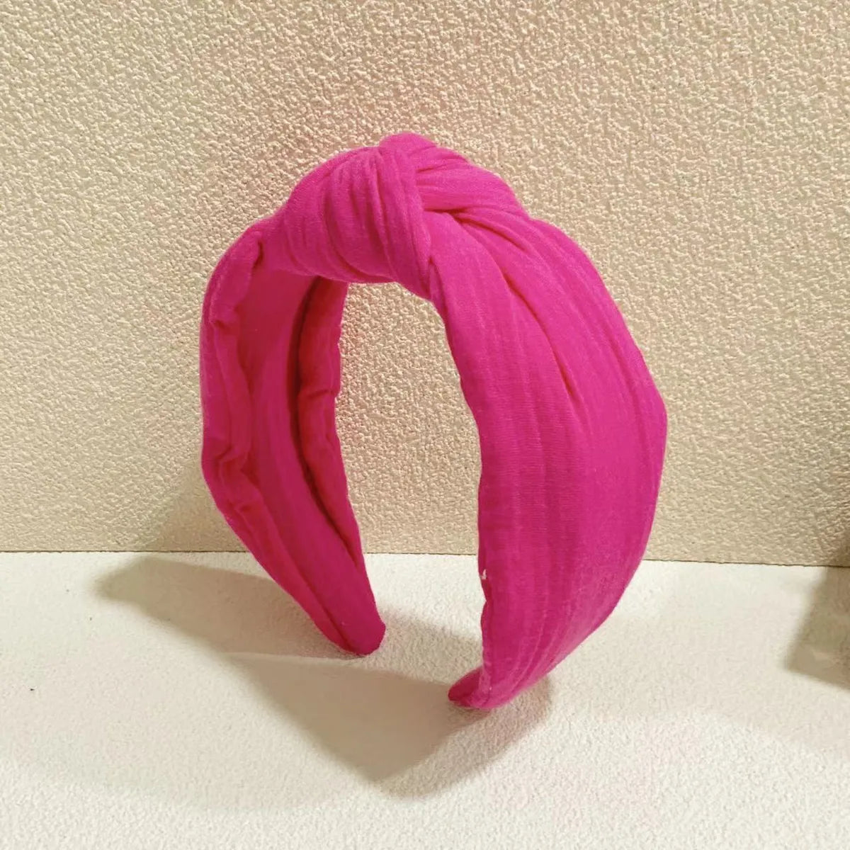 Cute Sweet Solid Color Cloth Hair Band