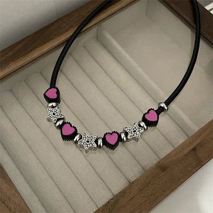 Cute Sweet Star Heart Shape Alloy Wholesale Jewelry Set